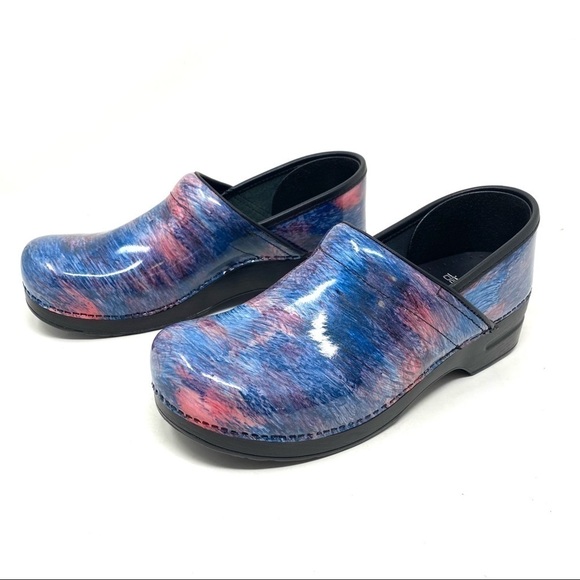 Dansko Professional leather clogs in Cotton Candy Patent - Picture 2 of 8